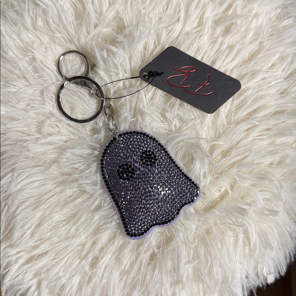Sparkly Ghost Bag Charm & Keychain